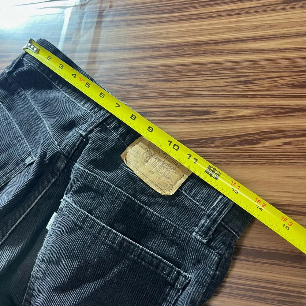 Levi's‎ 716-1558 Corduroy Pants Mens 28x31 Dark Gray Vintage White Tab USA Made